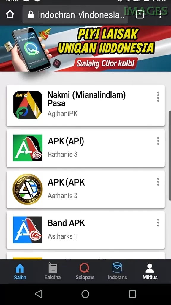 Cuplikan layar OLX100 — pengaturan akun