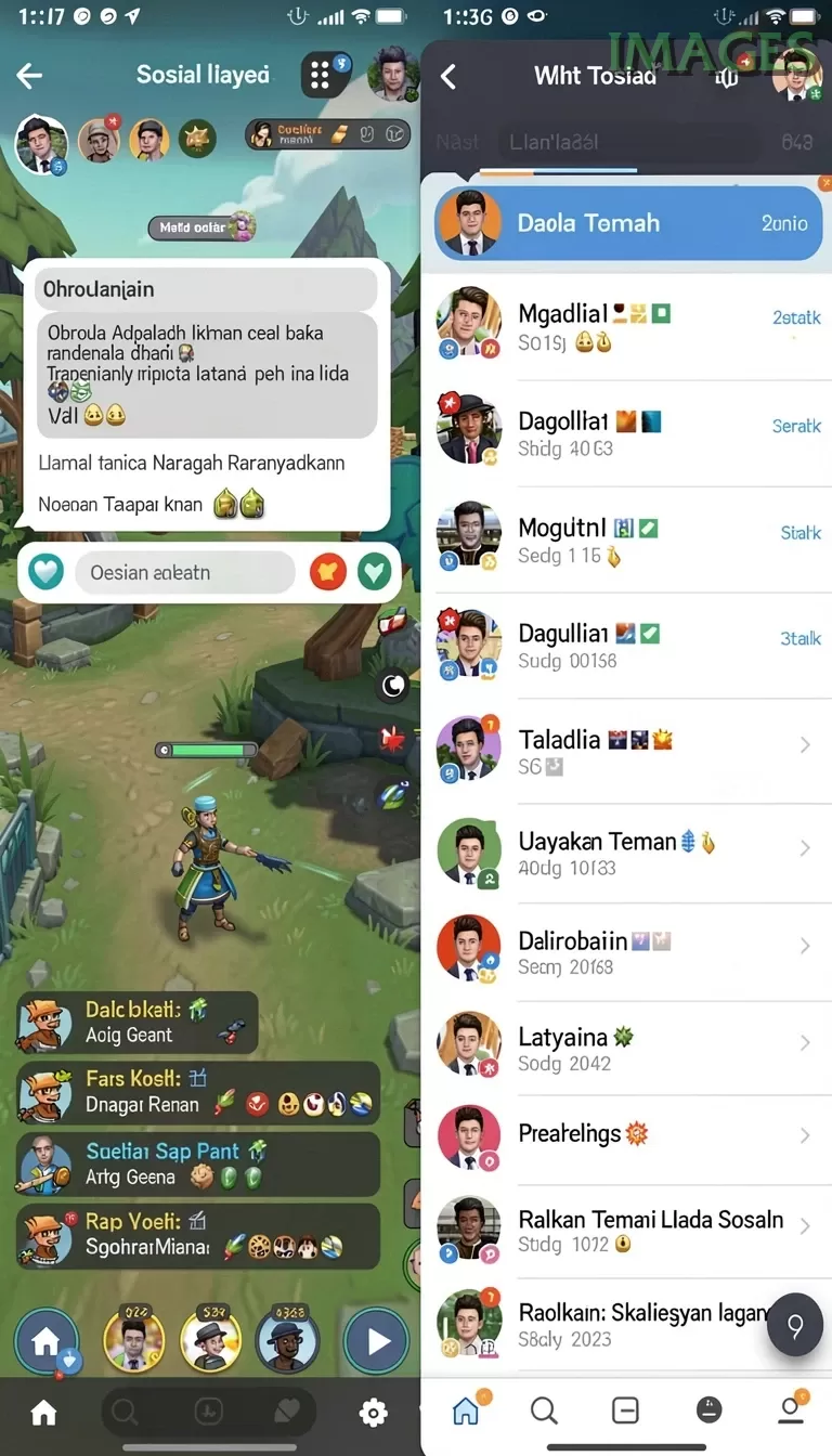 Cuplikan layar API36 — menu navigasi