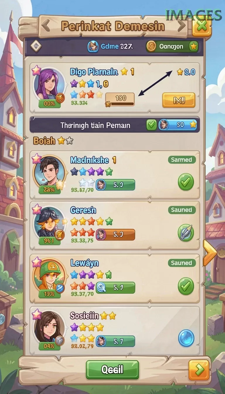 Cuplikan layar LANGITHOKI — menu navigasi